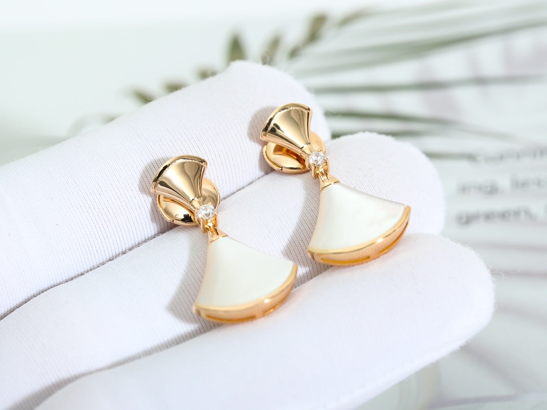 Jewelver DREAM MOP PINK GOLD EARRINGS