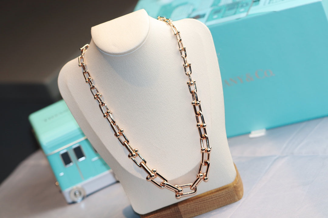 Jewelver T - JEWELRY HARDWEAR GRADUATED LINK NECKLACE