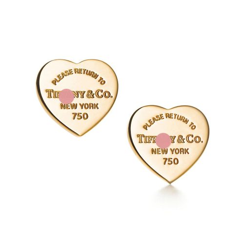 Jewelver Return to Heart Tag Stud Earrings