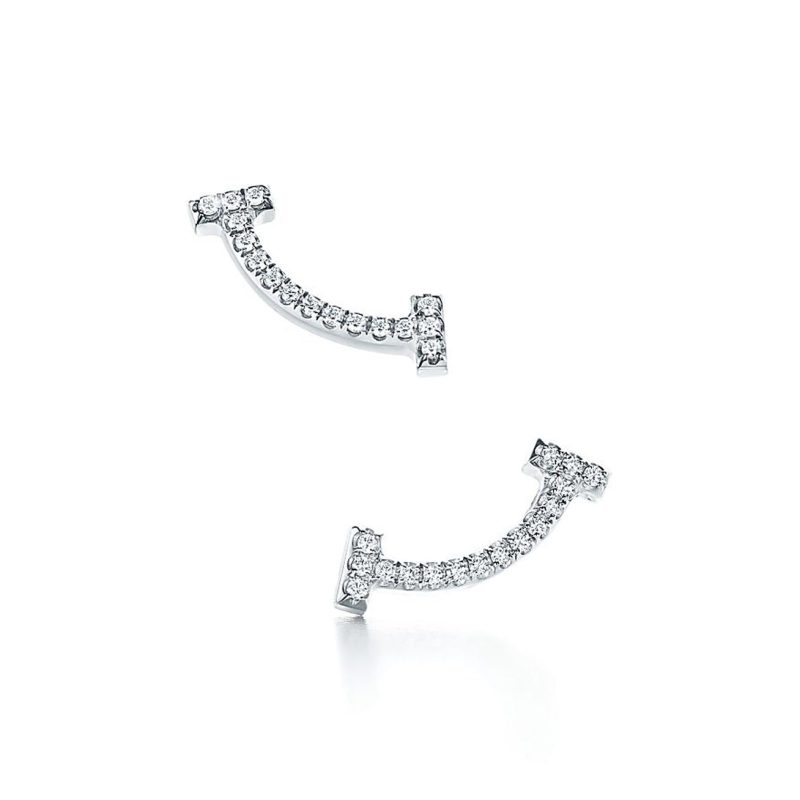 Jewelver T Smile Diamonds Earrings