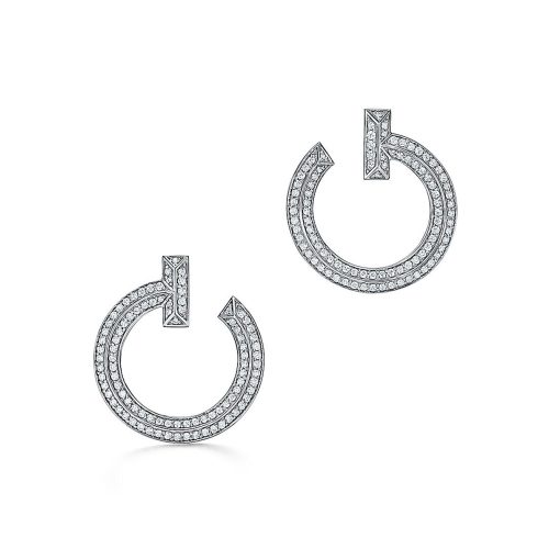 Jewelver T T1 Open Hoop Earrings