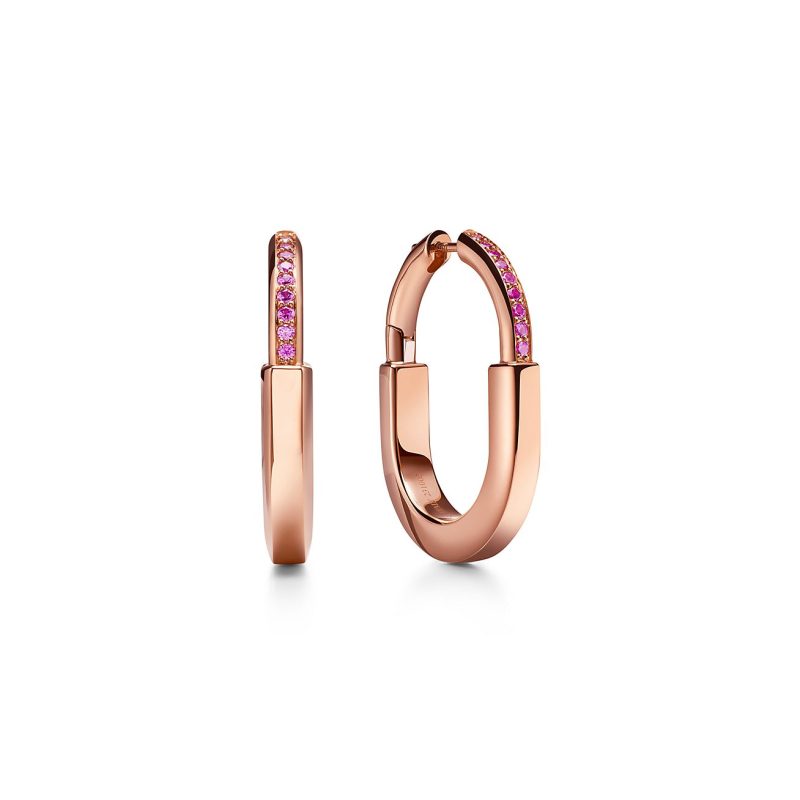 Jewelver T Lock Rosé Edition Medium Earrings