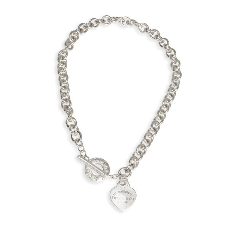 Jewelver T Heart Tag Necklace