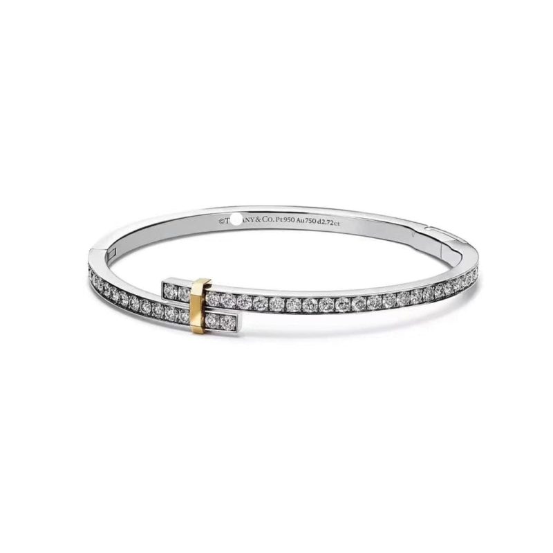 Jewelver T Edge Hinged Bypass Bangle Bracelet