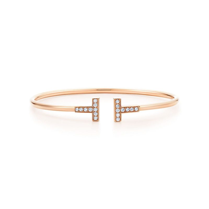 Jewelver T Diamond Wire Bracelet