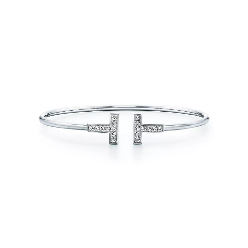 Jewelver T Diamond Wire Bracelet