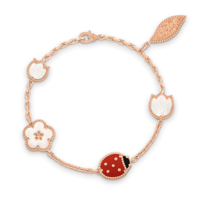 Jewelver Lucky Spring Rose Gold Bracelet 5 Motifs