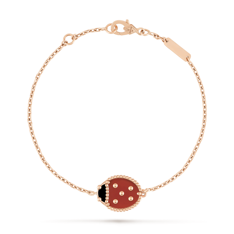 Jewelver Lucky Spring Closed Wings Bug Rose Gold Bracelet