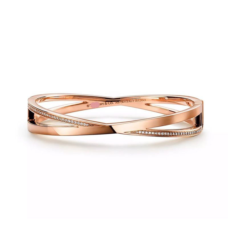 Jewelver T Atlas x Narrow Hinged Bangle Bracelet