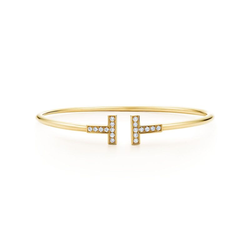 Jewelver T Diamond Wire Bracelet