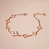 four-petal-cz-charm-bracelet-in-dual-tone-finish-3